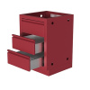 Тумба с 2-мя выдвижными ящиками 610 красная Онтарио