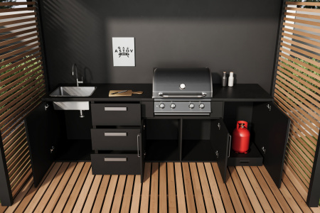 Комплект Astov BBQ Deluxe / АСТОВ БАРБЕКЮ Делюкс №1 (ширина 2840 мм)