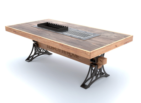 Гриль стол Кавказ дуб 2300 мм