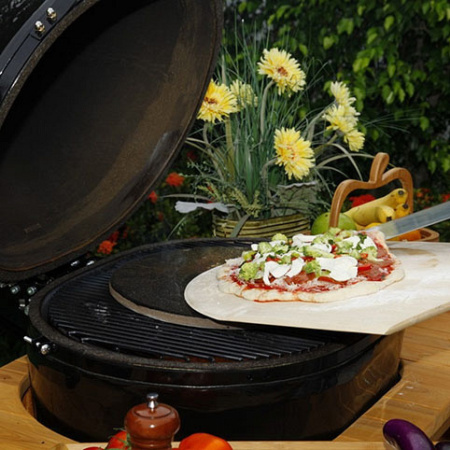 Керамический гриль барбекю Primo Oval 300 Family All in One с подставкой и столиком