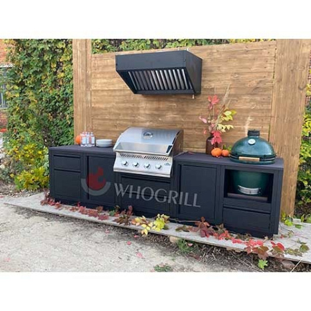 Тумба с 3-мя выдвижными ящиками черная Онтарио