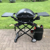 Газовый гриль Weber Q 2200 Black Line с тележкой