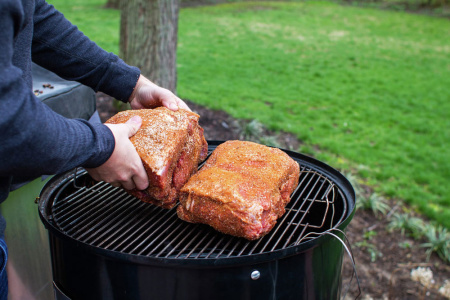 Угольная коптильня Smokey Mountain Cooker, печь для копчения 57 см