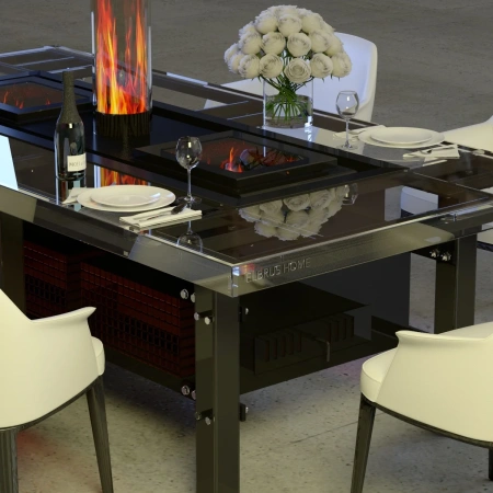 Гриль-стол Джентльмены PRO натуральный камень 3200 мм