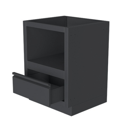 Тумба-основание для круглых керамических грилей черная Онтарио