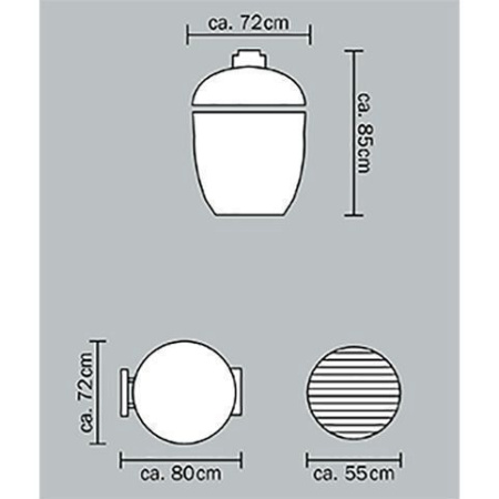 Керамический гриль Le Chef Black PRO 2.0