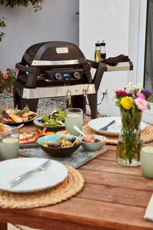 Электрический барбекю Weber Pulse 2000 на подставке - тележке, черный, для кухни