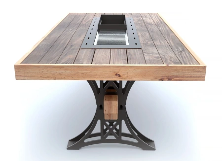Гриль стол Кавказ дуб 2300 мм