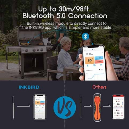 Цифровой термометр BlueTooth InkBird BG-BT1W