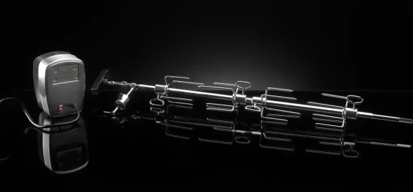 Вертел с 4-мя зажимами и электромотором для гриля 665