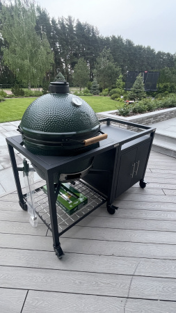 Керамический гриль размер XL на модульной подставке со шкафом