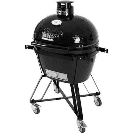 Керамический гриль барбекю Primo Oval 300 Family All in One с подставкой и столиком