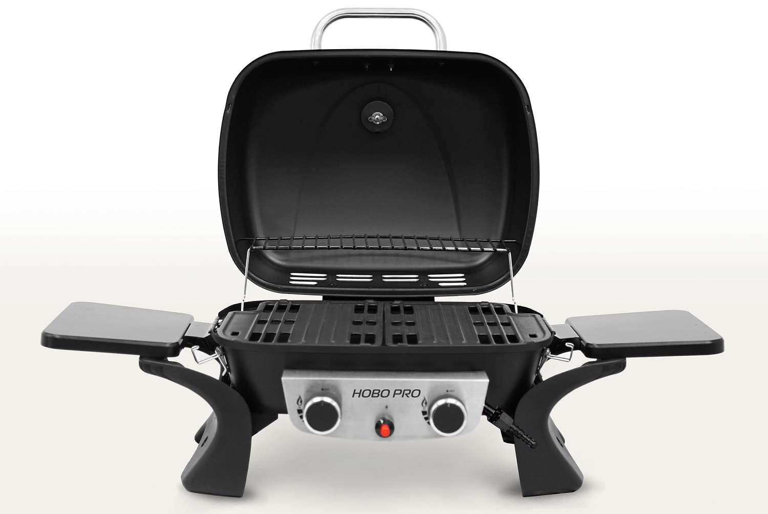 Комплект: Портативный газовый гриль 2 горелки и Подставка складная для газового гриля HOBO PRO