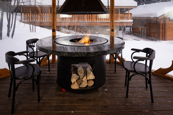 Гриль стол Гималаи натуральный камень 1000 мм