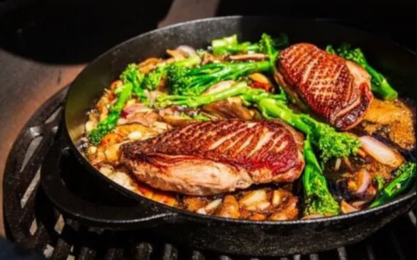 Сковорода чугунная для гриля XXL/XL/L/M, круглая, 2 ручки, D360мм