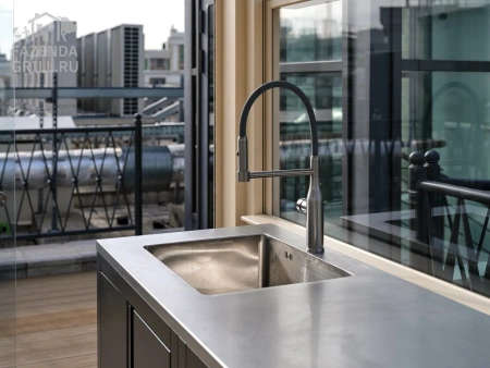 Гриль-кухня из нержавейки, г.Москва, ул. Погодинская