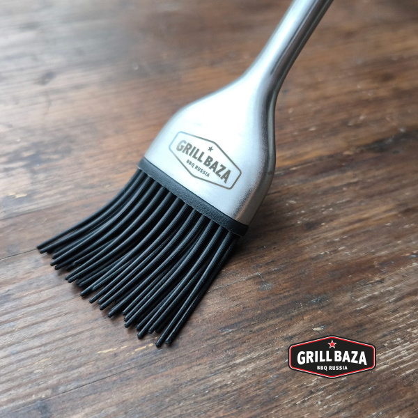 Набор кисточек для соусов Grillbaza, нерж./силикон