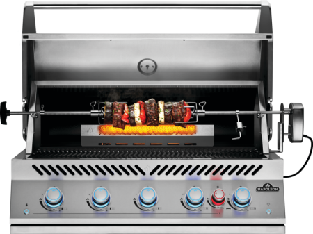 Вертел с 2-мя зажимами и электромотором для грилей BIG 32