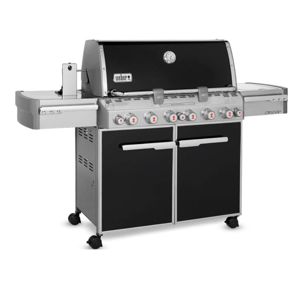 Гриль газовый Weber Summit E-670, GBS черный/нержавеющая сталь