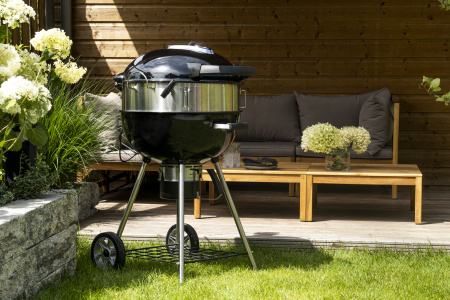 Вертел с 2-мя зажимами, экраном и электромотором для угольных грилей Napoleon