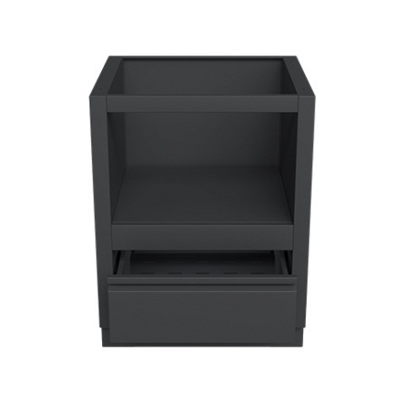 Тумба-основание для круглых керамических грилей черная Онтарио