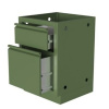 Тумба зеленая с 2-мя выдвижными ящиками 610 малый и большой Онтарио