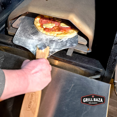 Лопатка для пиццы Grillbaza, алюминий 