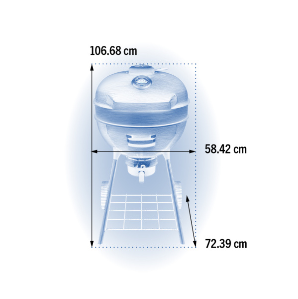 Угольный grill барбекю Napoleon PRO22K-LEG-3