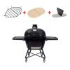 Керамический гриль барбекю Primo Oval 300 Family All in One с подставкой и столиком