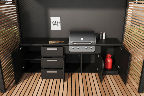 Комплект Astov BBQ Deluxe / АСТОВ БАРБЕКЮ Делюкс №2 (ширина 2840 мм)